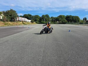 A2 DAS Training at the MMA mod 1 motorcycle test centre, A2 Motorcycle riding test